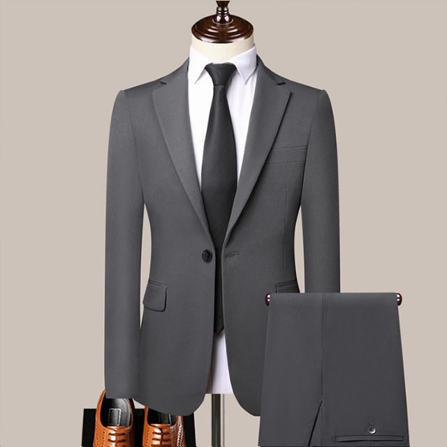 High-quality new men's suits, young and middle-aged dresses, formal elastic suits