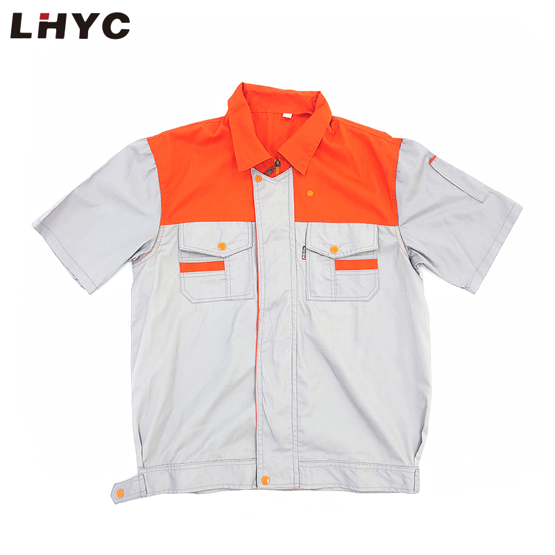 Manufacturer Custom design construction work clothes safety working uniform plus size work out clothes