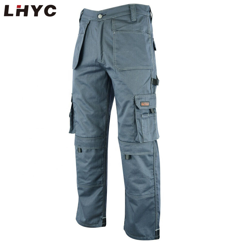 Custom logo men trousers workwear multi pockets cargo men pants trousers 