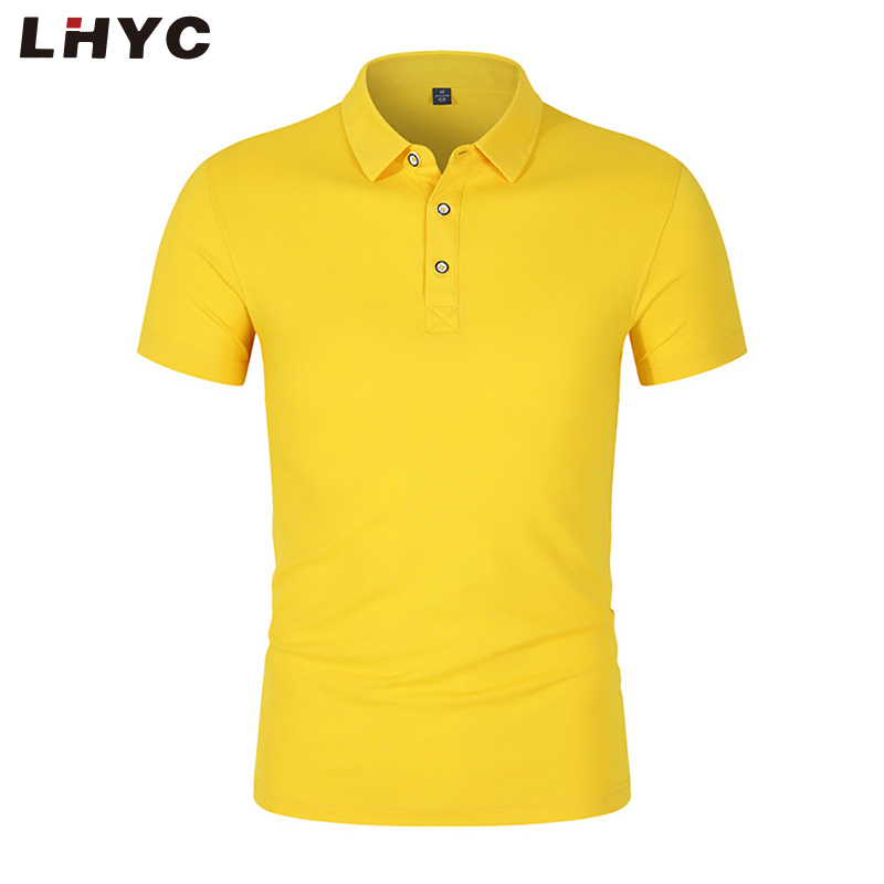 Printed T-shirt Custom Polo Shirt Restaurant Uniform Cotton with Custom Logo Males Soft