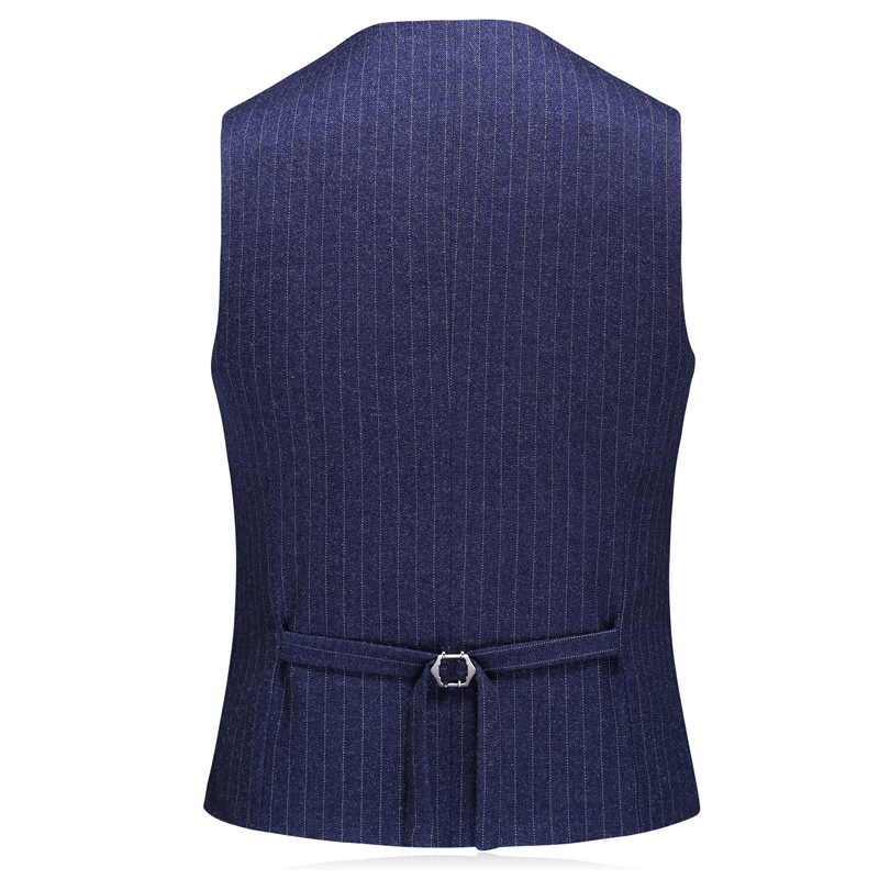 Hot selling Custom design navy blue pinstripe slim suit Business suits for men 