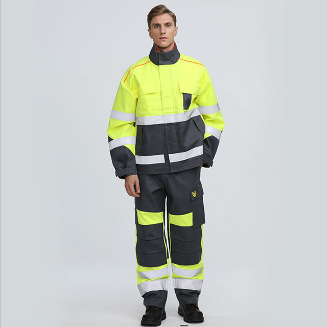 Factory high quality customized Men polyester anti-wrinkle working uniform 