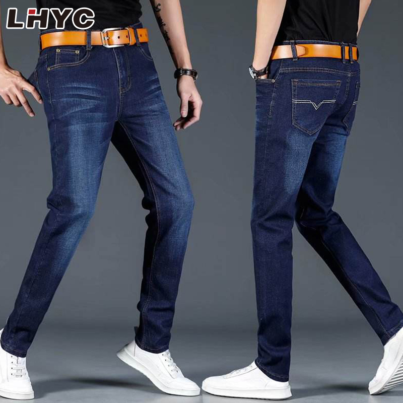 Wholesale Trousers Mens Slim Stretch Pantalones Tapered Plus Size Men's Jeans