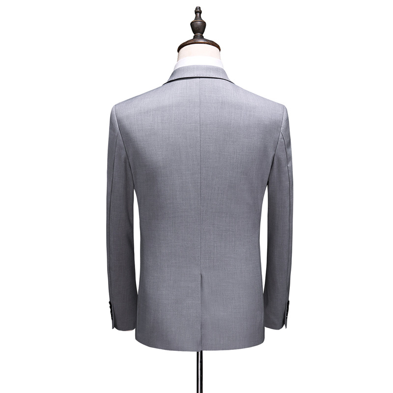 Hot selling light grey Groom suit Three-dimensional cut men's suit wedding