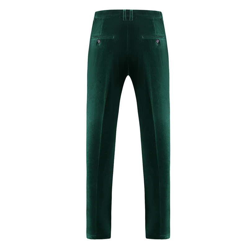 Fashionable new design suit velvet fabric Men's suit velvet fabric Advanced green Dark green suits