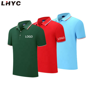 Wholesale custom embroidered printing logo plain 100% cotton polyester mens uniform golf polo shirts