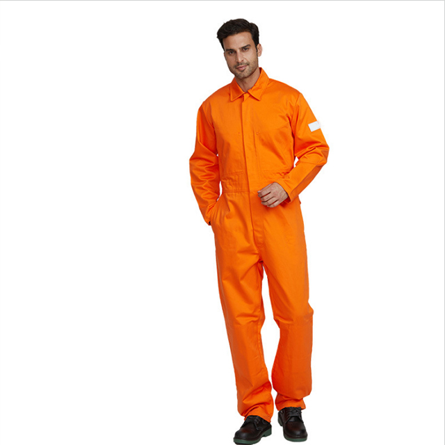 Wholesale Oil and Gas Pilot Coverall Comfortable working Uniform safety coverall Orange
