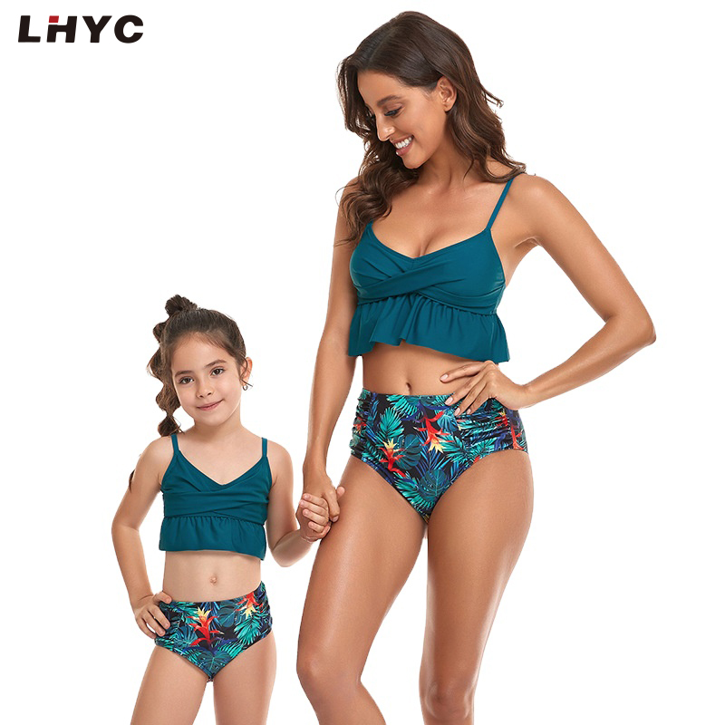 New Mother And Kid Swimsuit Set Manufacturers Spot Swimwear
