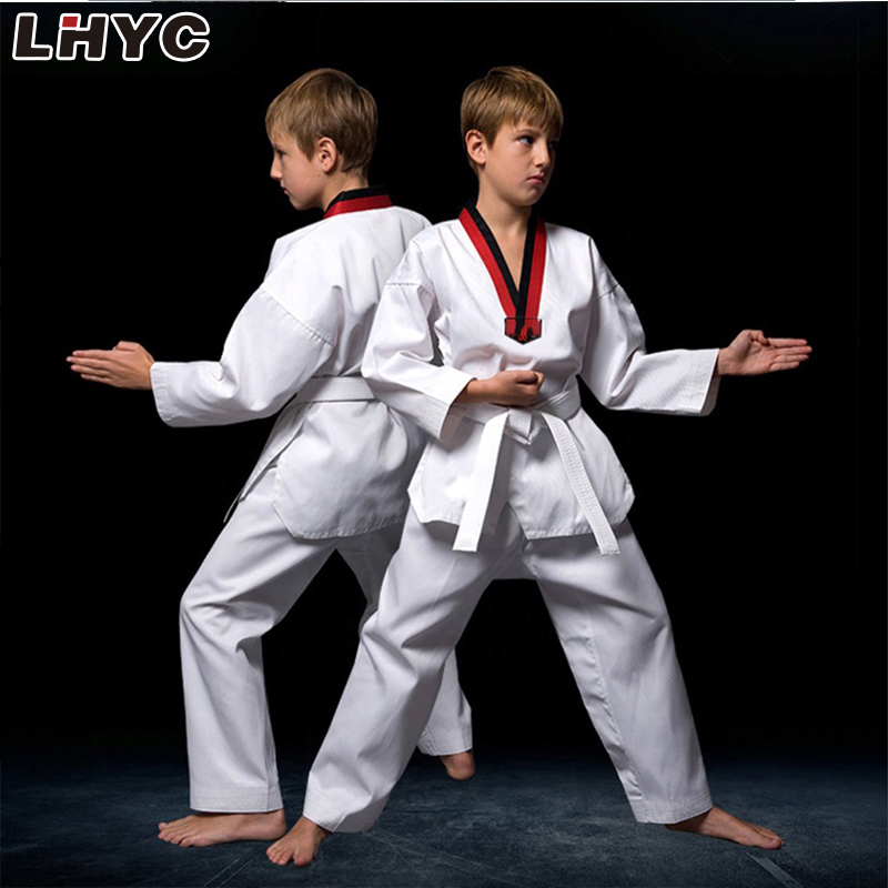 Professional Customized Adults Karate Uniform Taekwondo Children Uniforms White Martial Arts Wear
