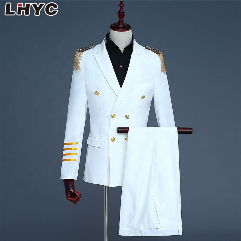 New Aviation Uniform Male Staff Costume Men Clothing Pilot aviation Workwear