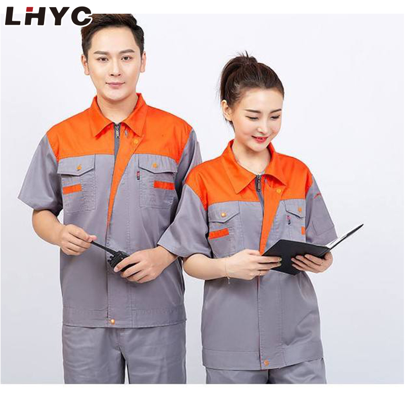 customized uniform for men and women Summer Short sleeve Work clothes