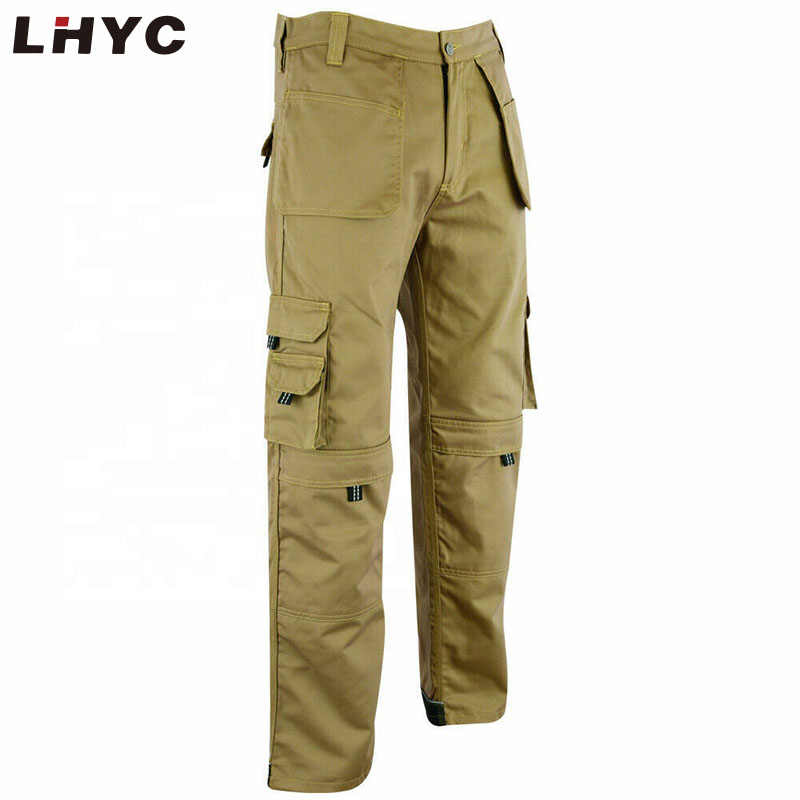 Custom logo men trousers workwear multi pockets cargo men pants trousers 