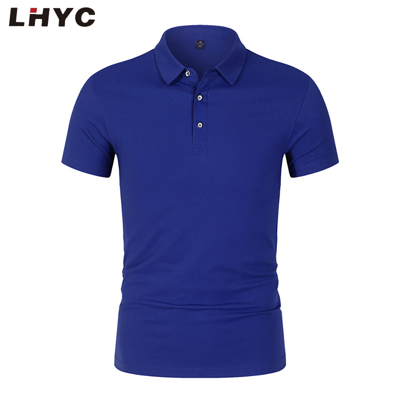 Printed T-shirt Custom Polo Shirt Restaurant Uniform Cotton with Custom Logo Males Soft