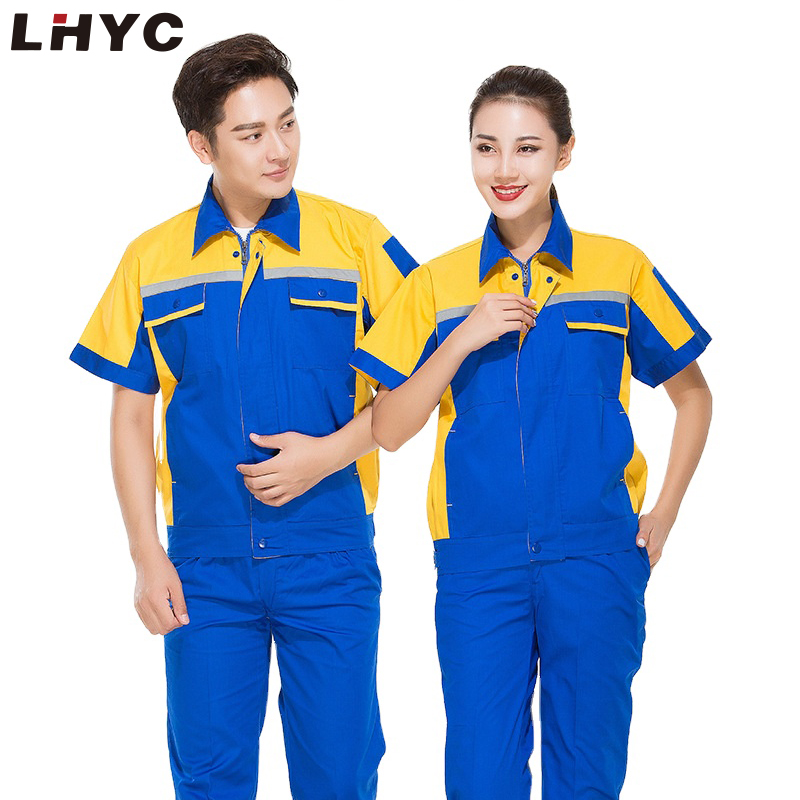 SUMMER SHORT SLEEVE LABOR PROTECTION CLOTHING CHEAP WORKING CLOTHES