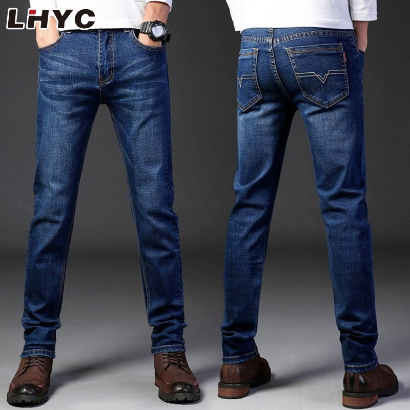 Wholesale Trousers Mens Slim Stretch Pantalones Tapered Plus Size Men's Jeans