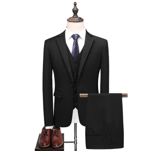 China manufacture Premium Pure color suits Slim fit Business suits for gentlemen 