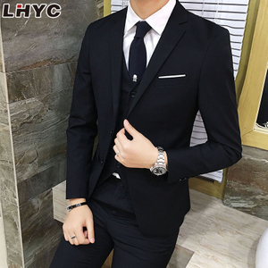 Factory Wholesale Men's Suits Slim Fit Luxury Male Business Suit Jacket For Men