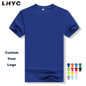 Custom Men's T-Shirts Printing LOGO Printed organic Cotton Tshirts for Sale