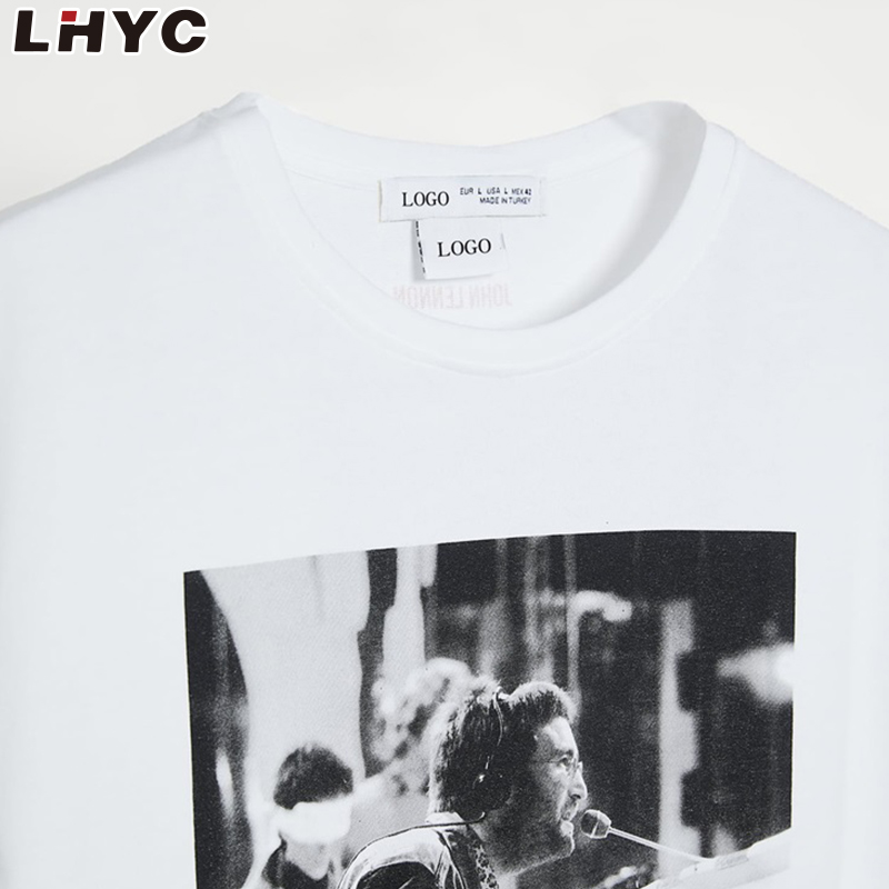 Factory Custom printed white 100% cotton sleeveless t shirts for men