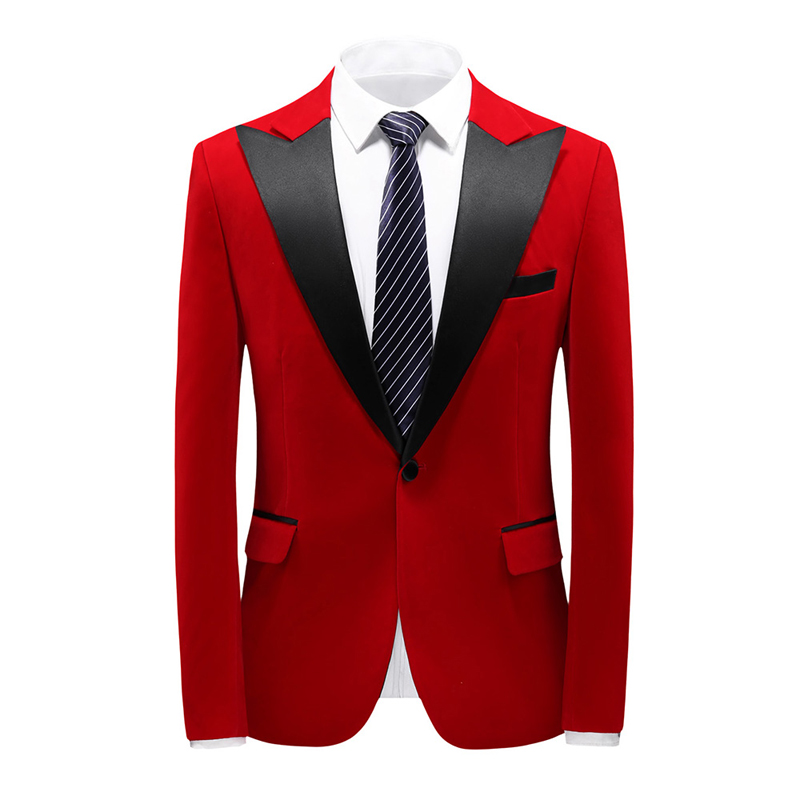 Designer duds velvet fabric Men's suit red velvet fabric The groom's red suits