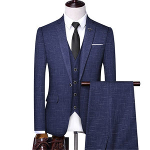 New Men'S Bright And Dark Pattern Suit One Button Men'S Lapel Suit Set Body Casual Suit