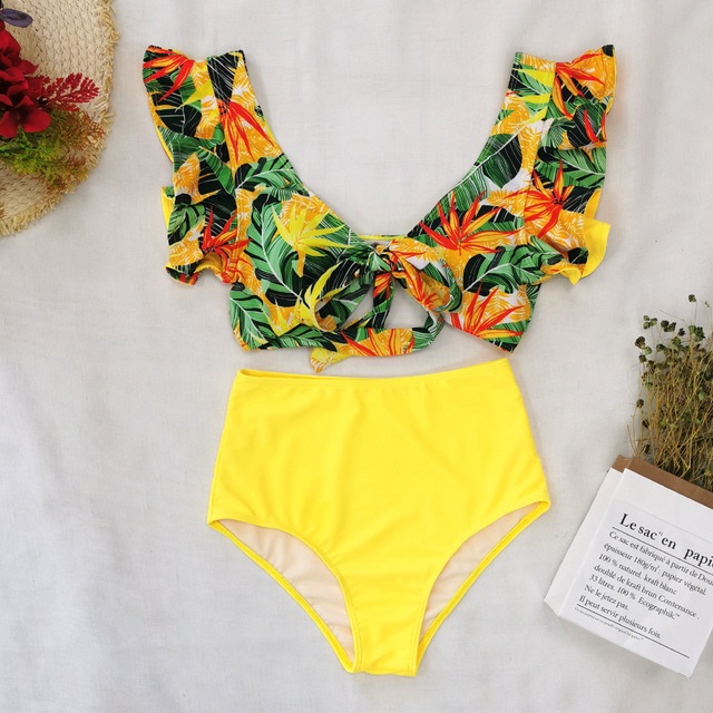Floral Bikini Swimwear Women Summer Beach Bathing Suits female Bikini