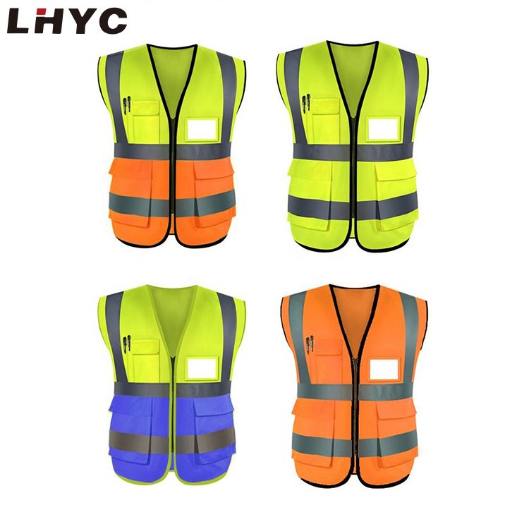 China professional manufacturer customized reflective safety vest high vis reflective jacket