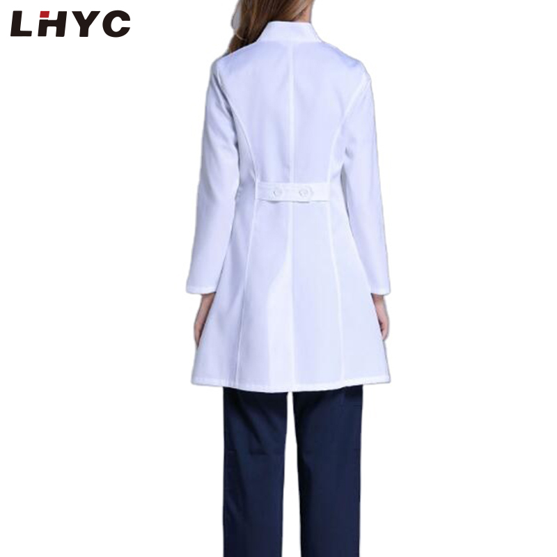 Hot Selling Custom Logo Long Sleeve 100% cotton Doctor White Lab Coat