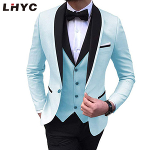 Men's Suit Formal Regular Fit Shawl Lapel Solid Prom Tuxedos Wedding Groomsmen
