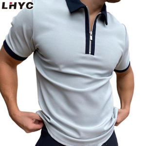 Customize your own brand uniform men golf polo shirt polyester spandex plain golf polo blank t shirt