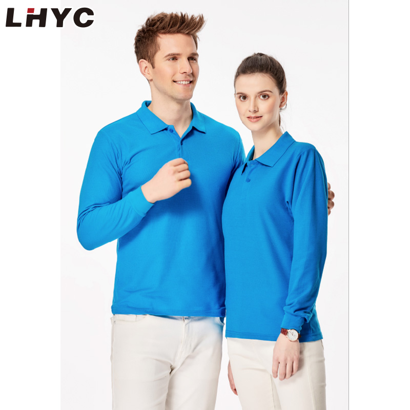 Custom Polo Shirt Design Long Sleeve Blank Color Polo T Shirt for Custom Cheap Work Uniform