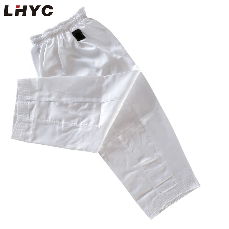 Customized approved polyester suits hot sale white cotton karate uniform