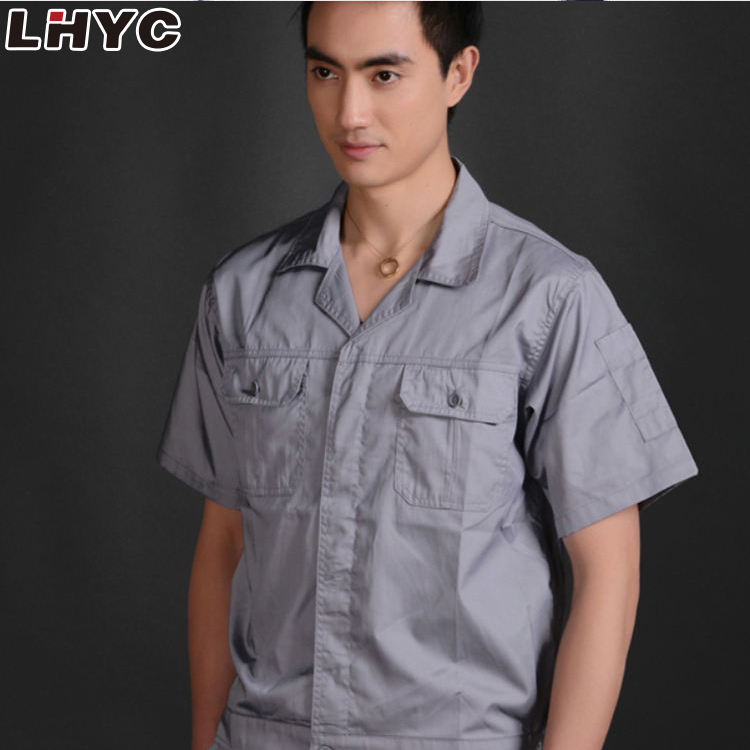 Custom factory summer eco-friendly breathable work clothes uniform