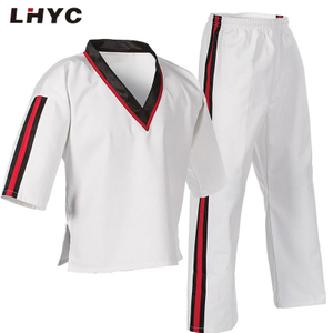 LHYC 100% cotton KARATE UNIFORM with custom Logo Judo Uniform for Training 2022