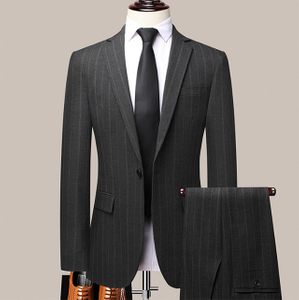3 Piece Men's Wedding Suit Business Office Suit Sets Large Size Blazer+ Pants + Vest Men Suits