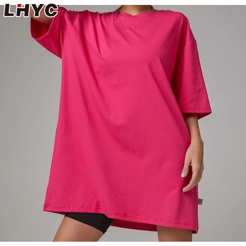 Unisex Cotton Women Half Sleeve T-shirt For Couple Summer Loose Female T-shirts 