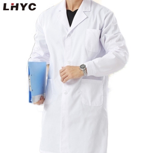 High End Hospital Medical Lab Doctor Coats Uniform for Male Female Doctors White Coat