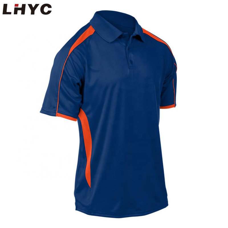 High Quality Polo Shirts Sports Clothes Two Tone Color Golf T Shirts Breathable Polo Shirts For Work Uniforms