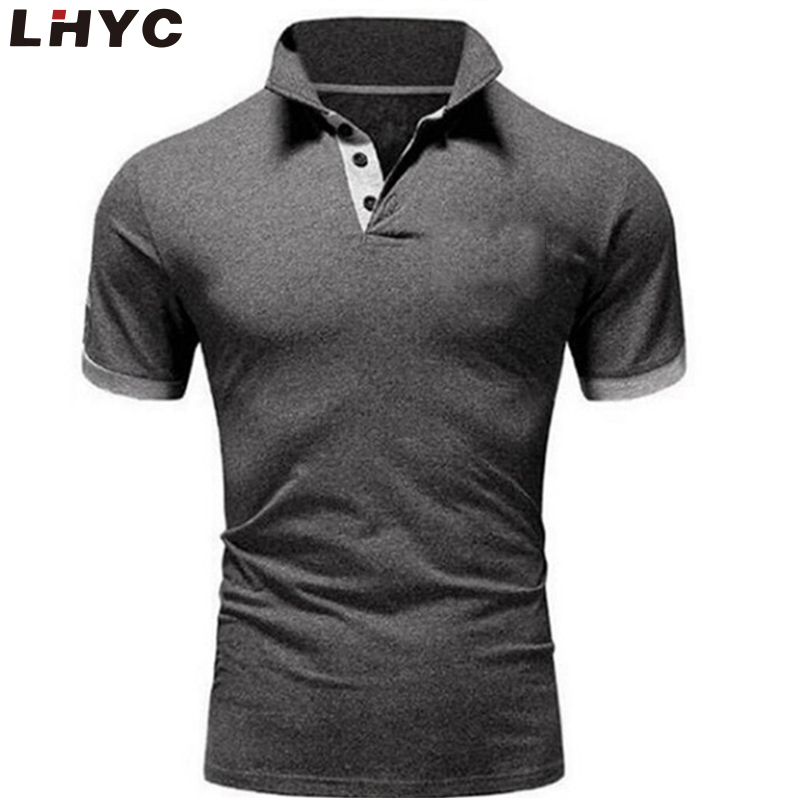 Polyester Cotton Tshirts Plain Mens Polo Tshirts with Logo Custom Men's Polo Shirt