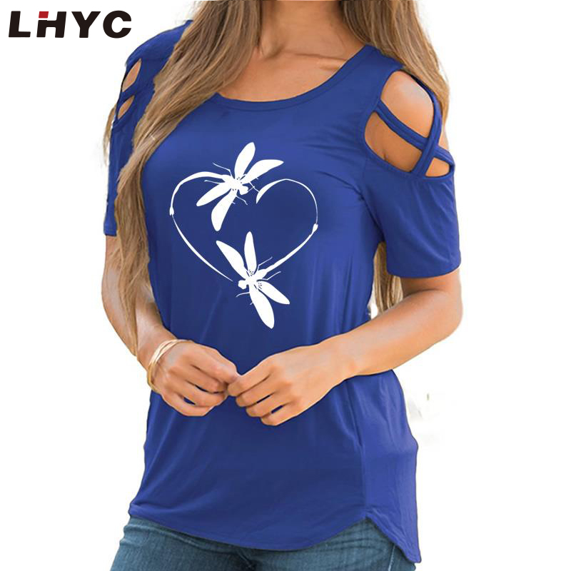 Short Sleeve T-shirts Women Casual Off The Shoulder Tees Tops Female T-shirts For Ladies 2022