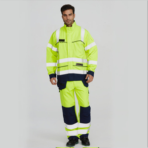Men's Poly Cotton High Visibility Work Wear Uniforms Working Clothes