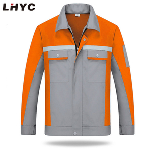 Manufacturer Custom design construction work clothes safety working uniform plus size work out clothes