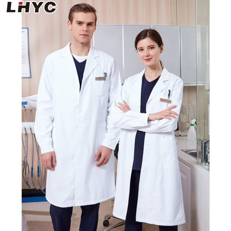 White Lab Coat Doctor Slim Female Thin Long-sleeved Short-sleeved Lab Coat Nurse Work Clothes