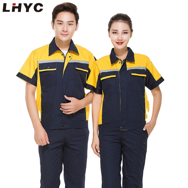 SUMMER SHORT SLEEVE LABOR PROTECTION CLOTHING CHEAP WORKING CLOTHES