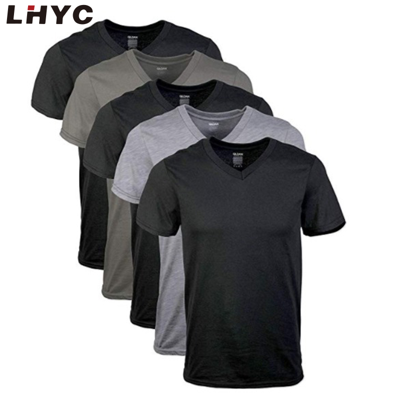 High Quality V Neck T Shirts Men T-shirt T shirt for Wholesale Cotton