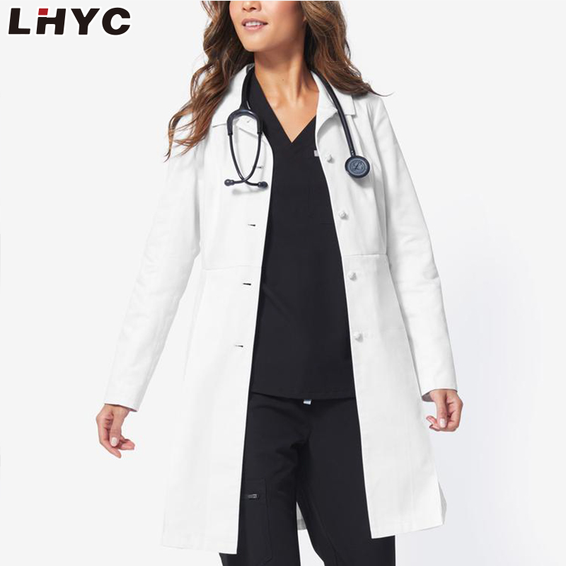Fashion Women Medical Lab Coat Uniform Personalized Doctors Lab Coat Slim Fit
