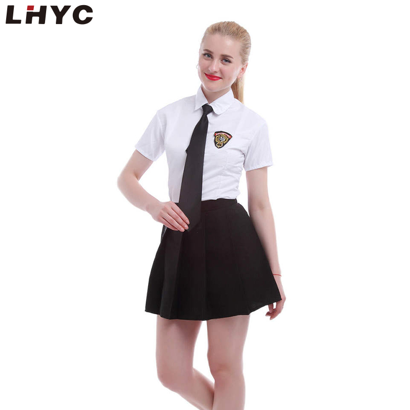 High Quality School Uniform Girls Dress School Items Solid Pleated Skirt Mini